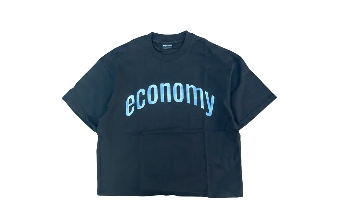 'Blue Plaid' Tee - Black