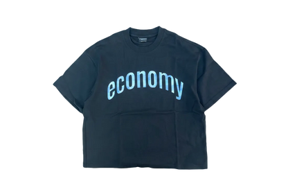'Blue Plaid' Tee - Black