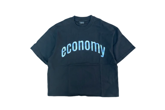 'Blue Plaid' Tee - Black